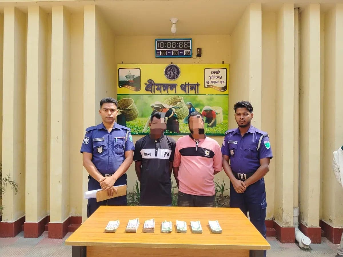 শ্রীমঙ্গলে মাদক বিক্রির ৫ লাখ টাকা উদ্ধার, আটক ৭