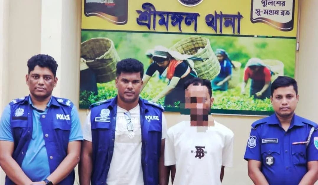 শ্রীমঙ্গলে ১৩ মামলার আসামি শীর্ষ সন্ত্রাসী চায়না রিপন গ্রেপ্তার
